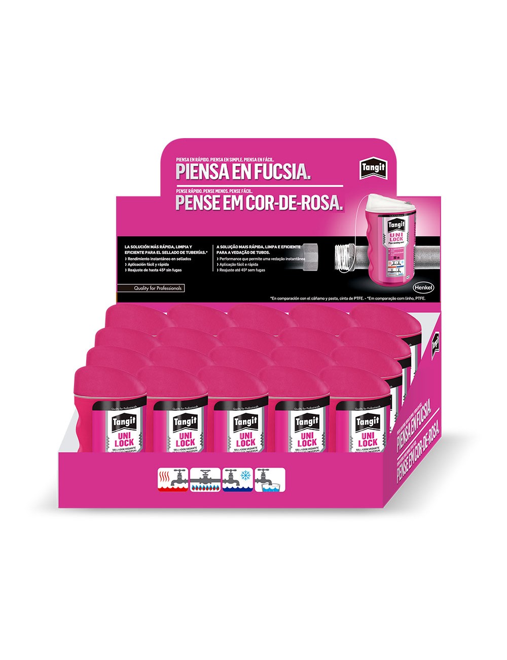 Hilo de teflón sellador roscas unilock 80 m
