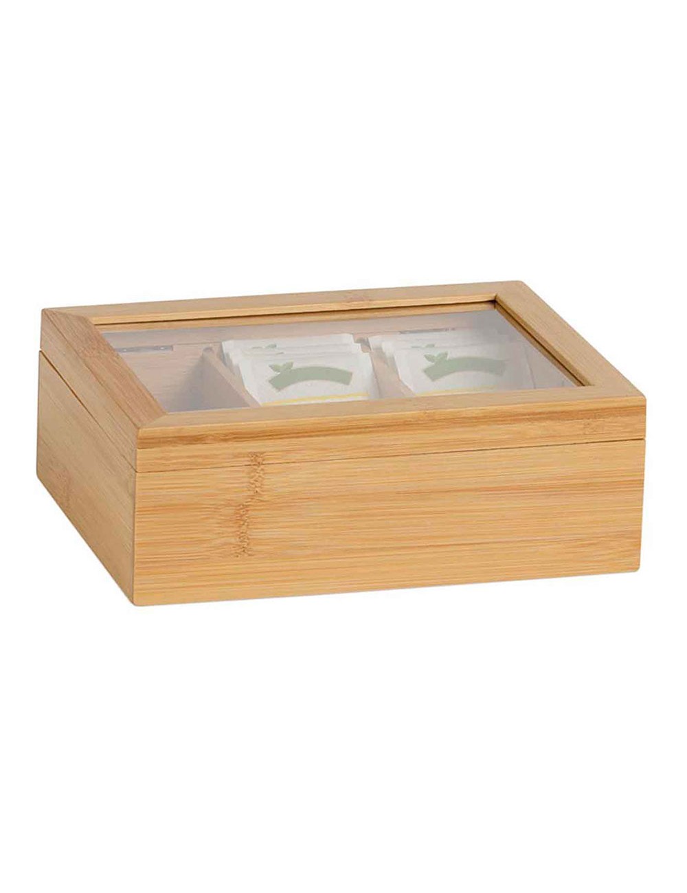 Caja de bambú para infusiones 21 x 16 x 7,5 cm