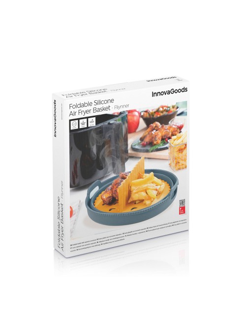 Cesta de silicona plegable para freidora de aire