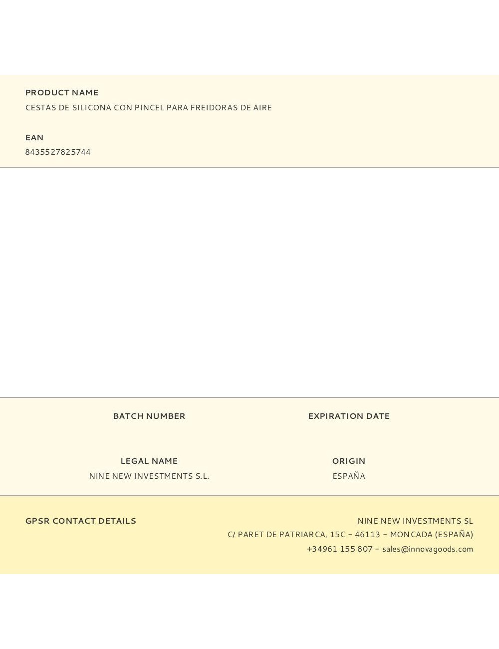 Cestas de silicona con pincel para freidoras de aire