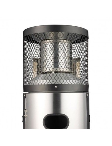 Estufa de gas de acero inoxidable para uso en exterior ø42 x 115 cm