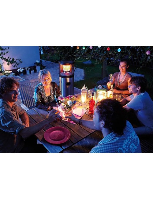 Estufa de gas de acero inoxidable para uso en exterior ø42 x 115 cm