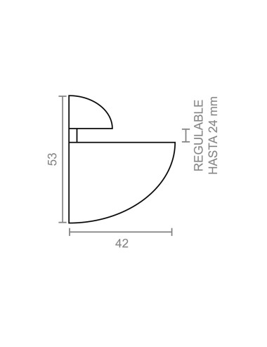Pack con 2 soportes mod. pelicano sp08 42x53mm blanco m31241 micel