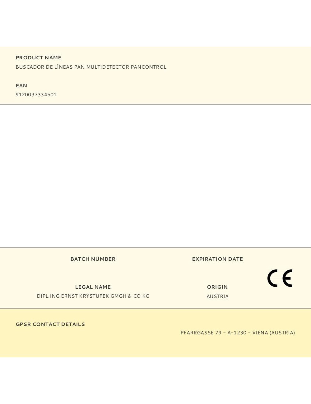 Buscador de líneas pan multidetector pancontrol