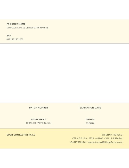 Limpiacristales clinex 23cm mauris