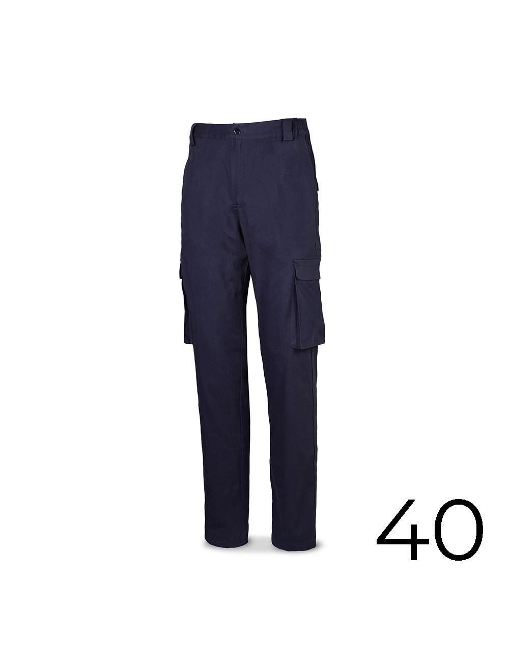Pantalón strech 98% algodon 2% elastano 240g. azul marino talla 40 588pbsam/40