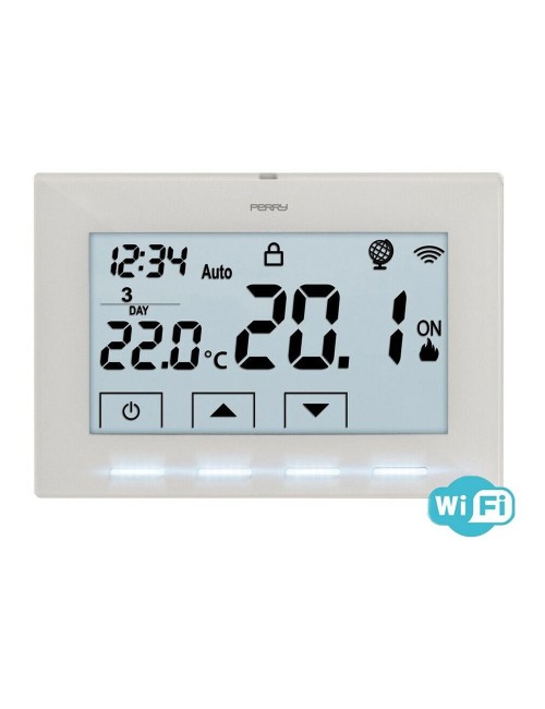 Cronotermostato wifi 230 v blanco