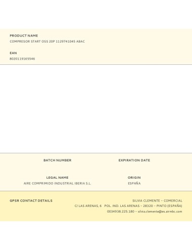 Compresor start oss 20p 1129741045 abac