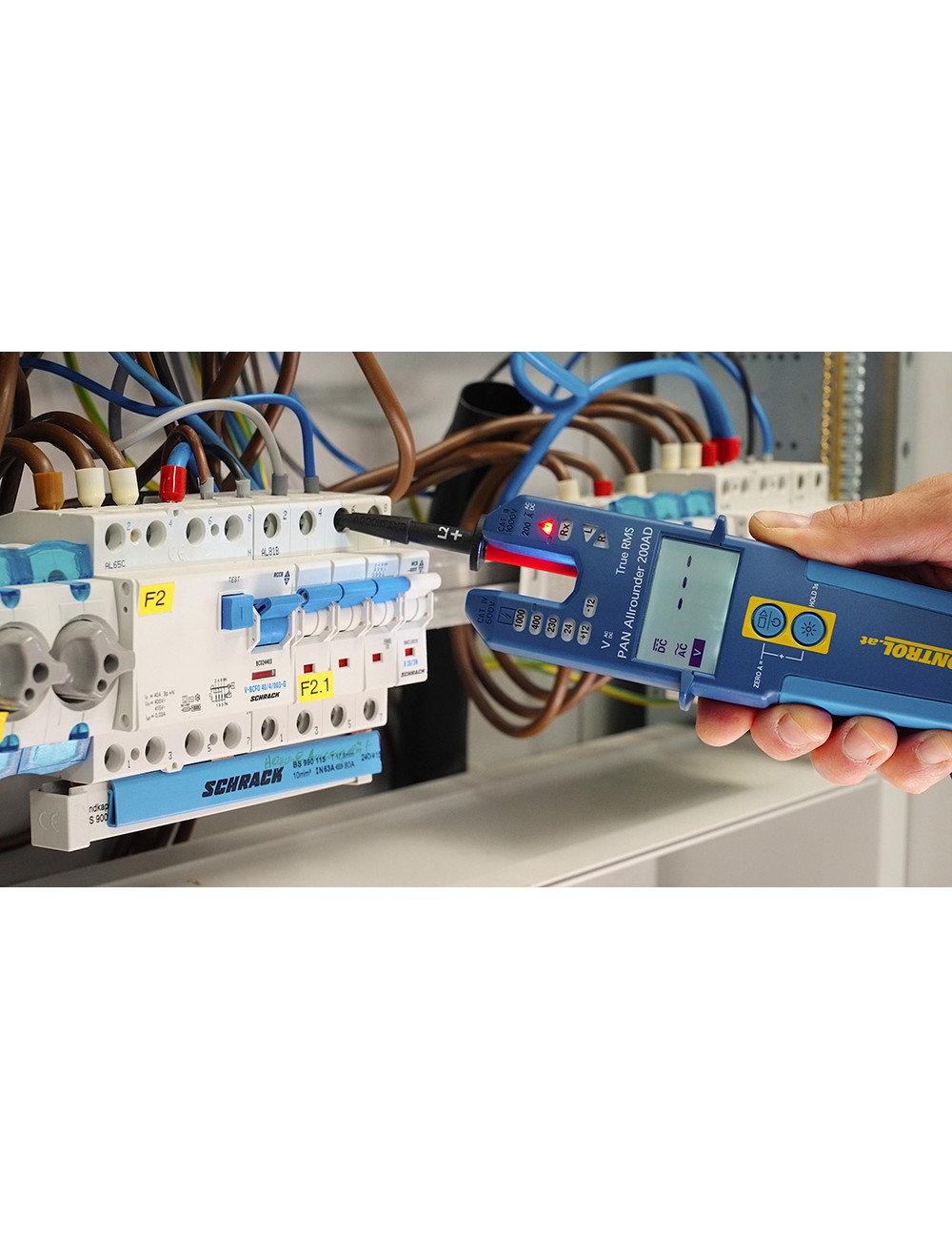 Probador de voltaje y comprobación de continuidad pancontrol