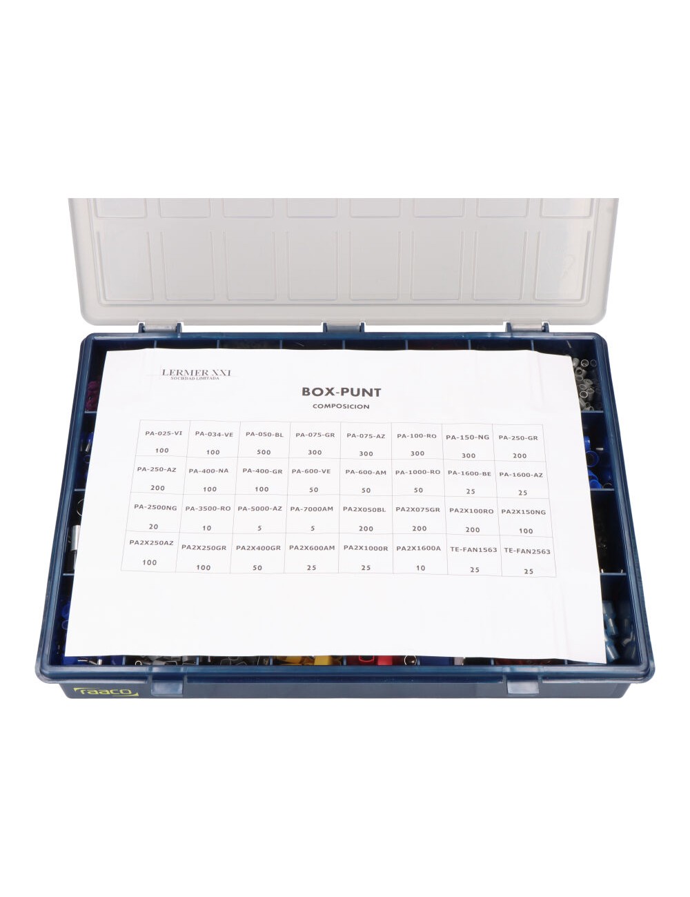 Puntera aislada, surtido de 3.800 uds