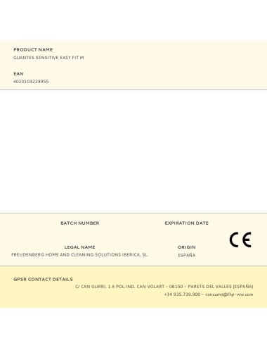 Guantes sensitive easy fit m