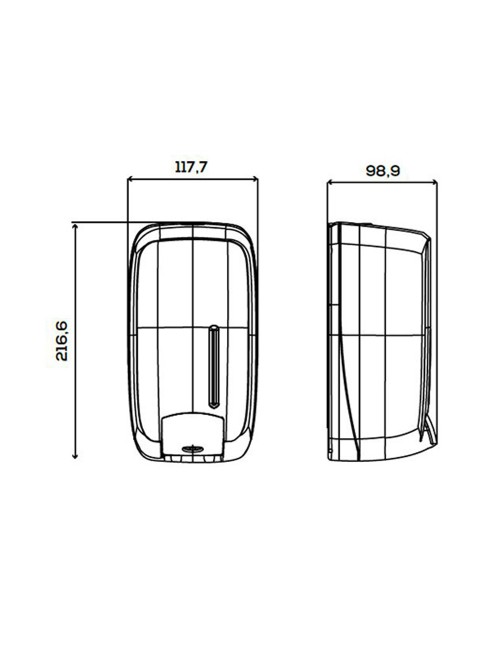 Dosificador de jabón timeless abs reciclado negro jofel