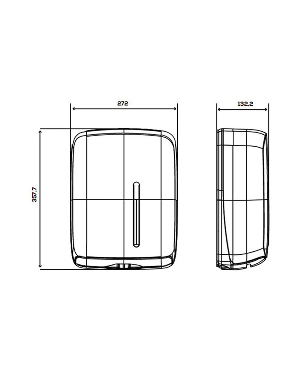 Dispensador zig-zag timeless negro jofel