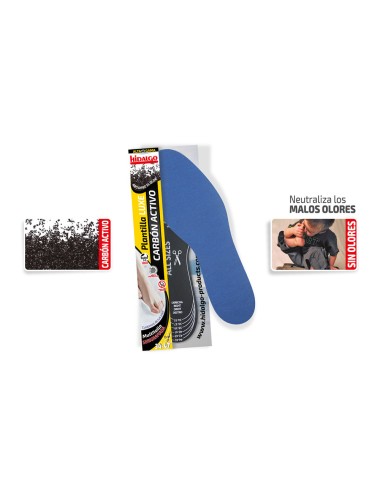 Plantilla para calzado luxe carbón activo recortable