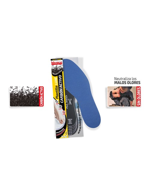 Plantilla para calzado luxe carbón activo recortable