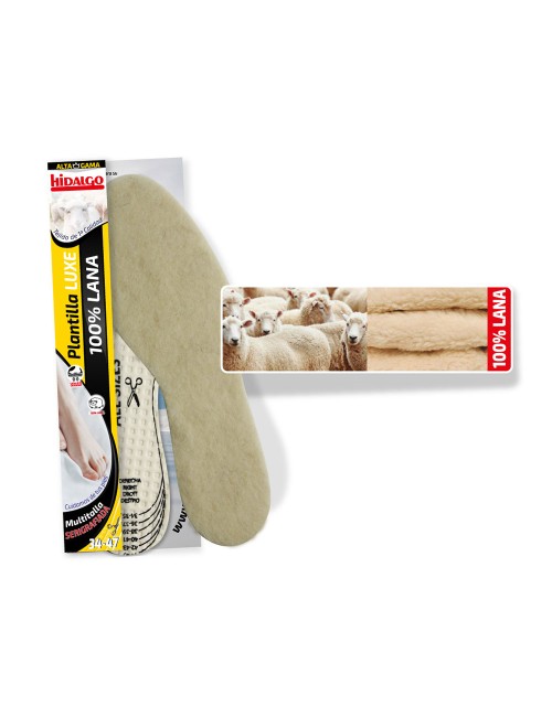 Plantilla para calzado borreguillo 100% lana recortable