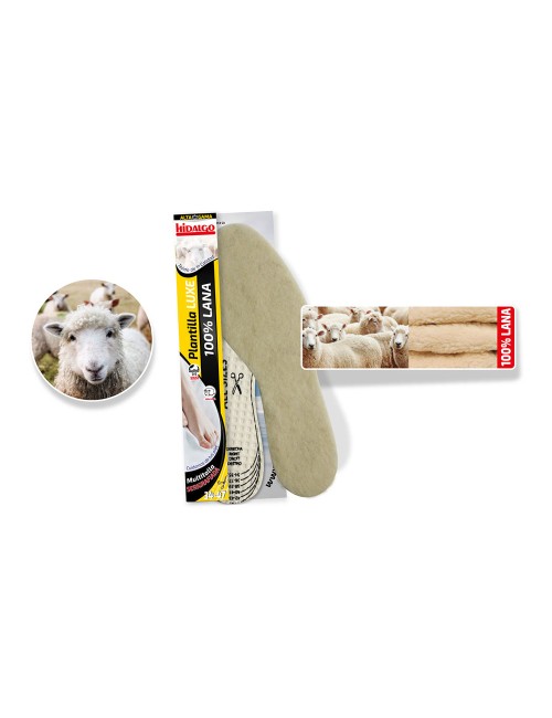 Plantilla para calzado borreguillo 100% lana recortable