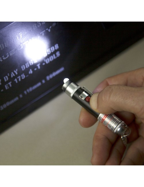 Laserlite potente linterna led con láser rojo homologado