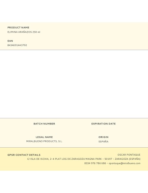 Elimina arañazos 250 ml