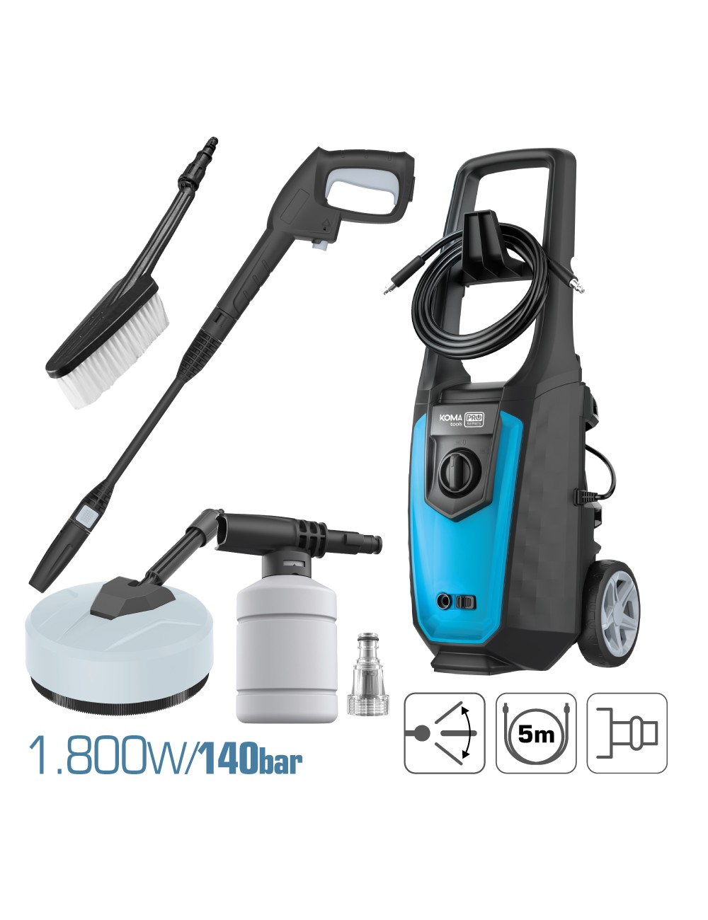 Hidrolimpiadora 1.800 w 150 bar