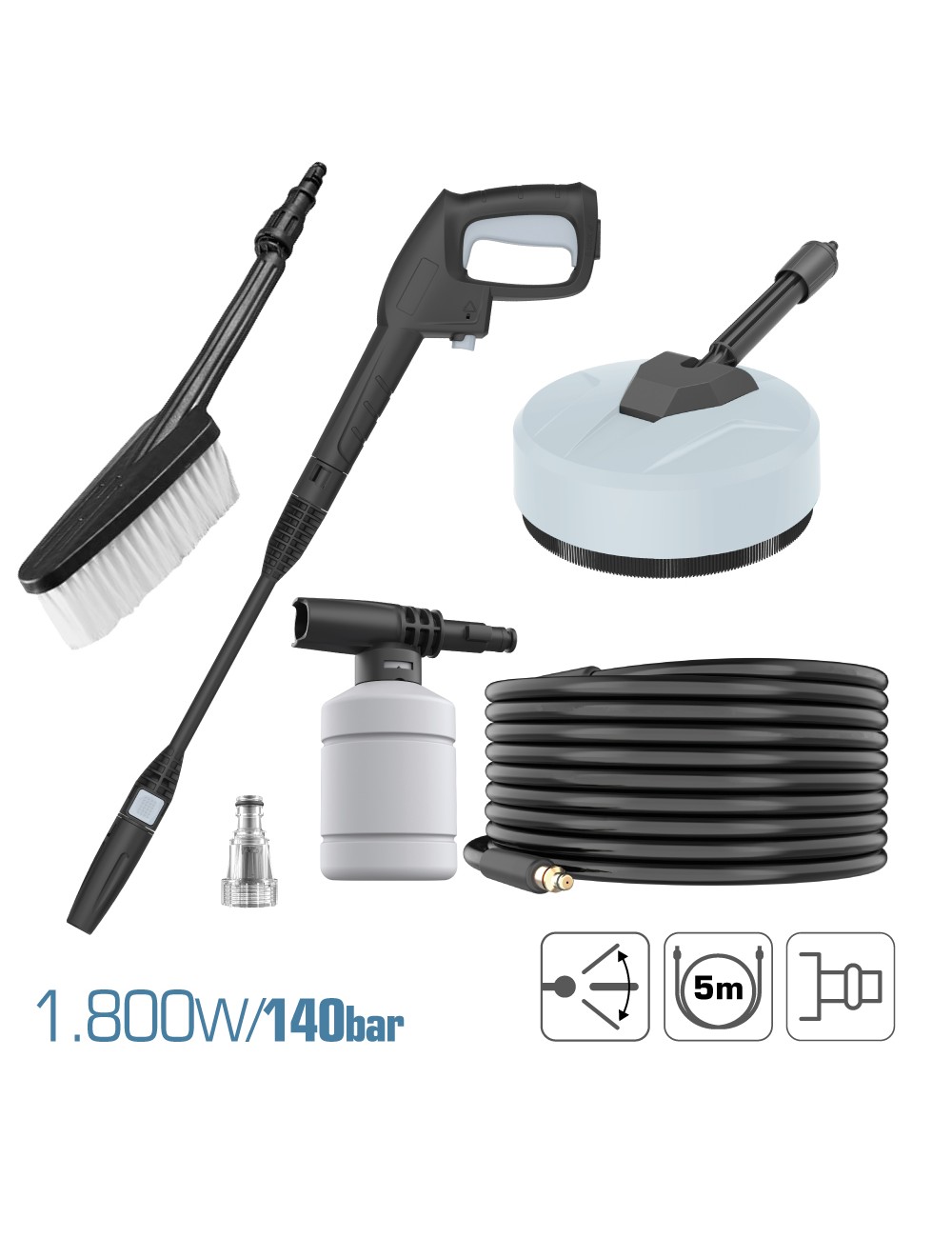 Hidrolimpiadora 1.800 w 150 bar