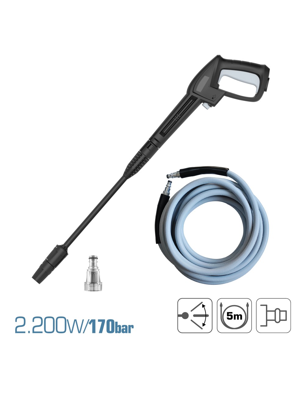 Hidrolimpiadora 2.200 w 170 bar