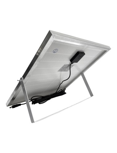 Ventilador de pie solar, blanco potencia 25 w, aspas ø40 cm