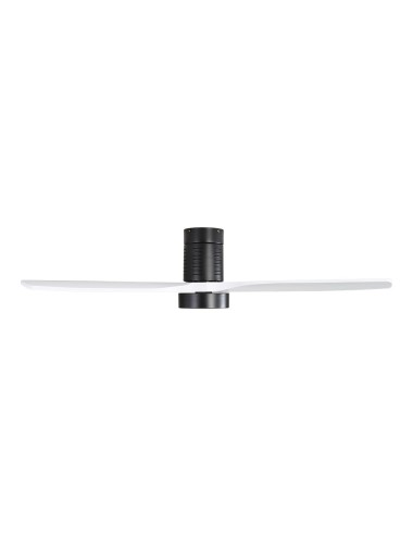 Ventilador de techo modelo kara con 3 aspas de madera ø132cm luz led 3000/4000/6000k, 3cct, potencia: 30 w , color blanco