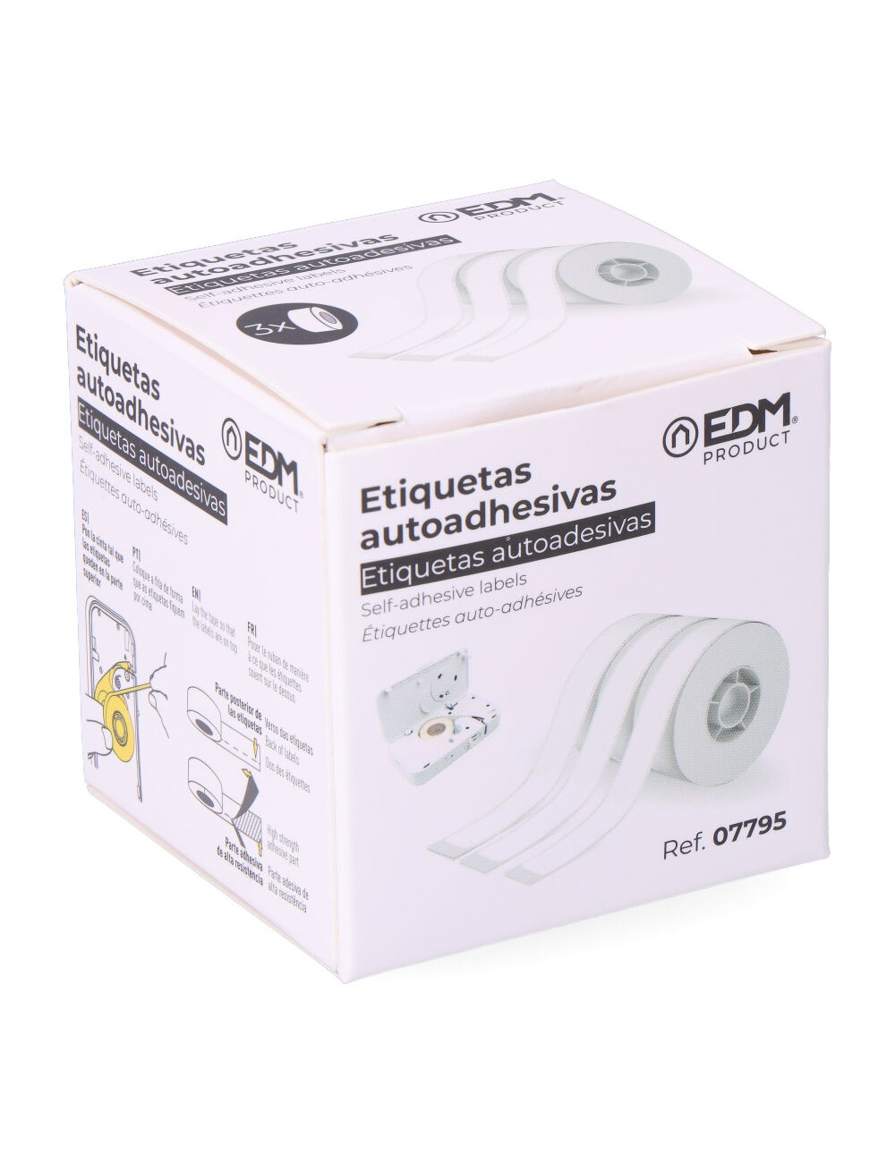 Set 3 recambios papel blanco continuo para 07796