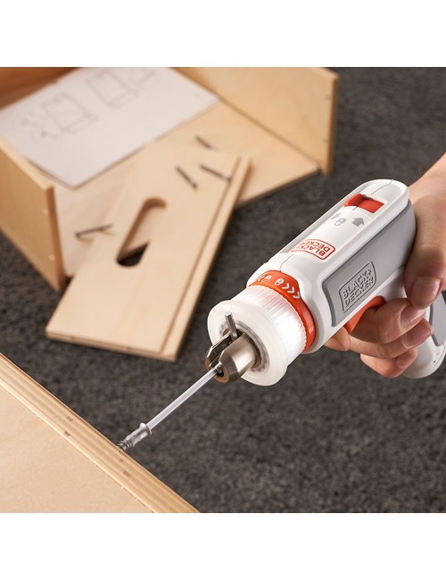 Kit: atornillador hexdriver 3,6v + aspirador de mano 3,6v bcknvcrta01-qw black & decker