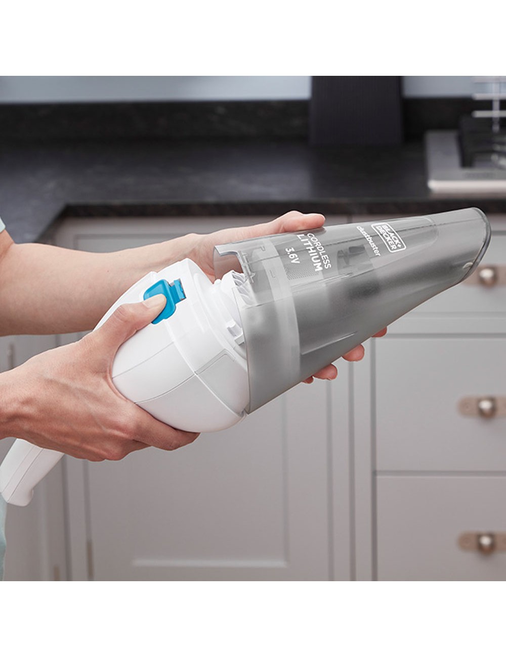 Kit: atornillador hexdriver 3,6v + aspirador de mano 3,6v bcknvcrta01-qw black & decker