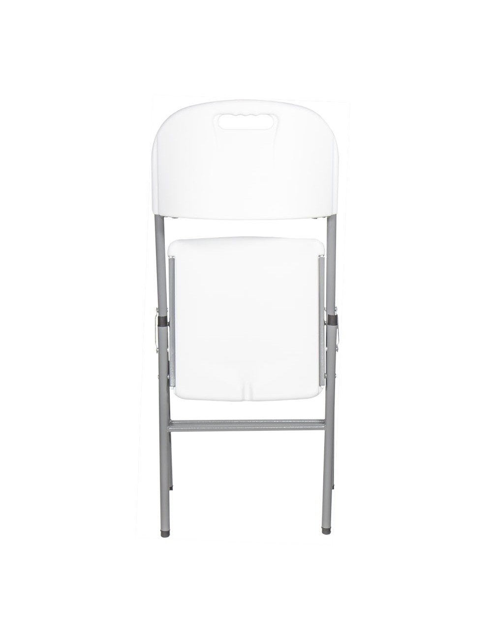 Silla plegable blanca 86,5 x 47 x 54 cm