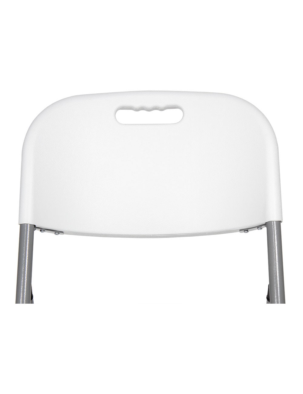 Silla plegable blanca 86,5 x 47 x 54 cm