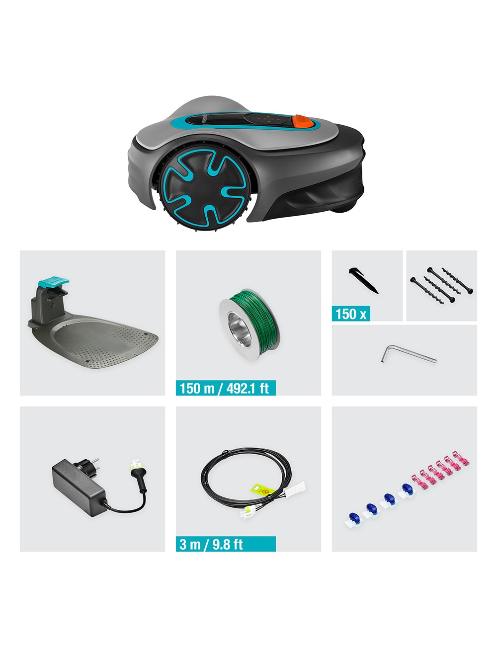 Robot cortacésped sileno para segar jardines 15201-34 gardena