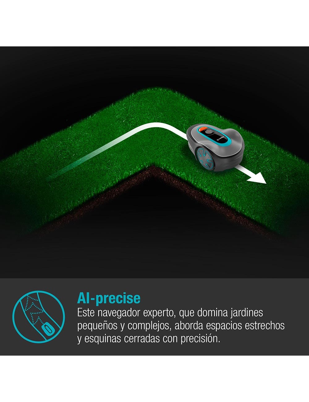 Robot cortacésped sileno para segar jardines 15201-34 gardena