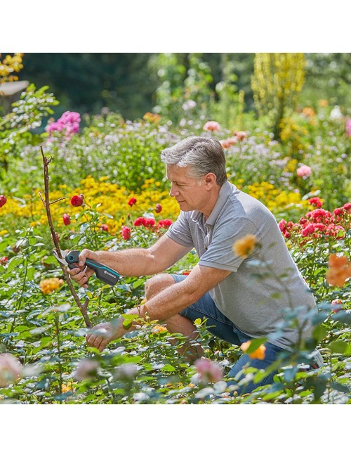 Tijera de podar de batería para jardín assistcut 12222-20 gardena