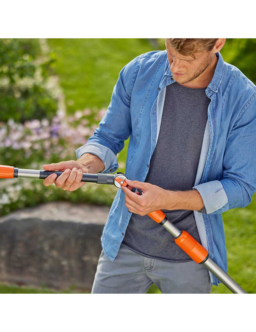 Mango flexíble flex para el sistema cleansystem, largo 53cm 18806-20 gardena