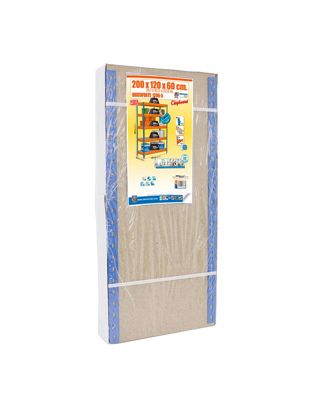 Kit bricoforte estantería metálica sin tornillos simonrack