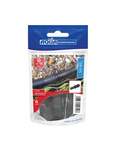 Enlace 16 a 12mm en bolsa zip 4 unidades 900904 aqua control