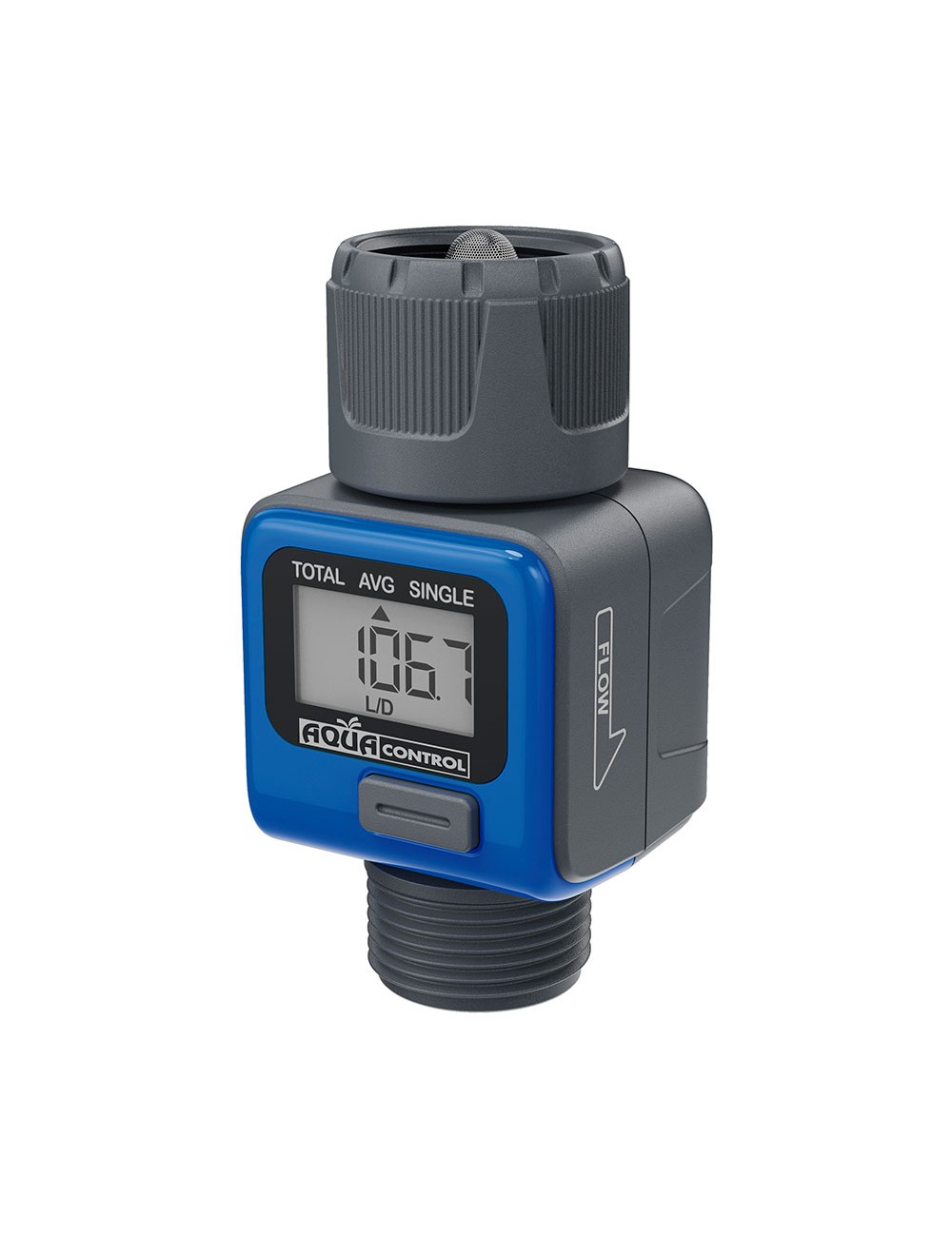 Caudalímetro digital conexión rh 3/4" c2500 aqua control