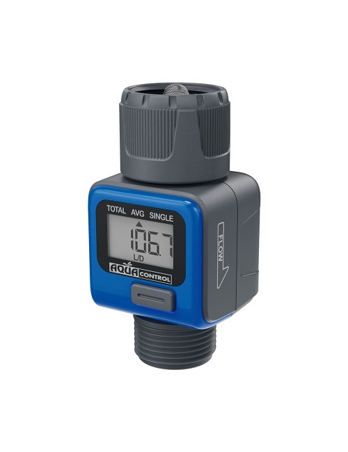 Caudalímetro digital conexión rh 3/4" c2500 aqua control