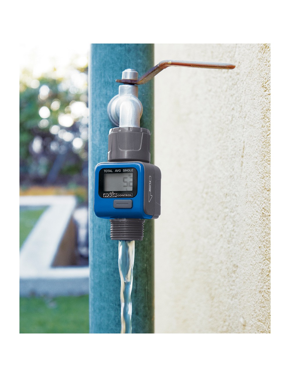 Caudalímetro digital conexión rh 3/4" c2500 aqua control