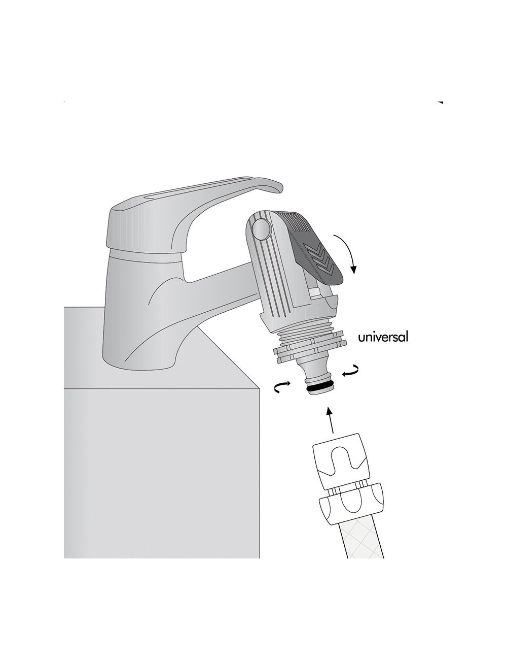 Adaptador universal para grifo doméstico c2025 aqua control