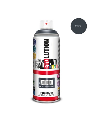 Pintura acrílica spray evolution 520 cc ral 7016 matt anthracite grey 300 g