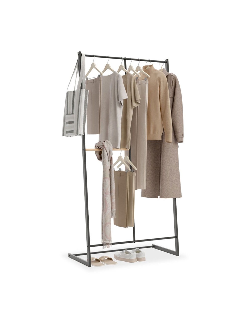 Perchero burro hangy one negro hasta 15 kg