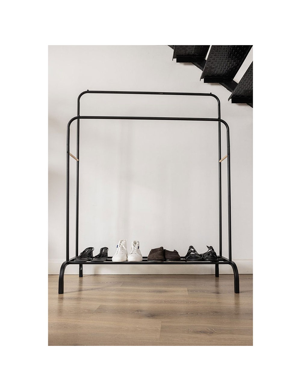 Perchero burro hangy duo negro hasta 30 kg