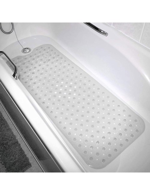 Alfombra de ducha transparente 100 x 40 cm