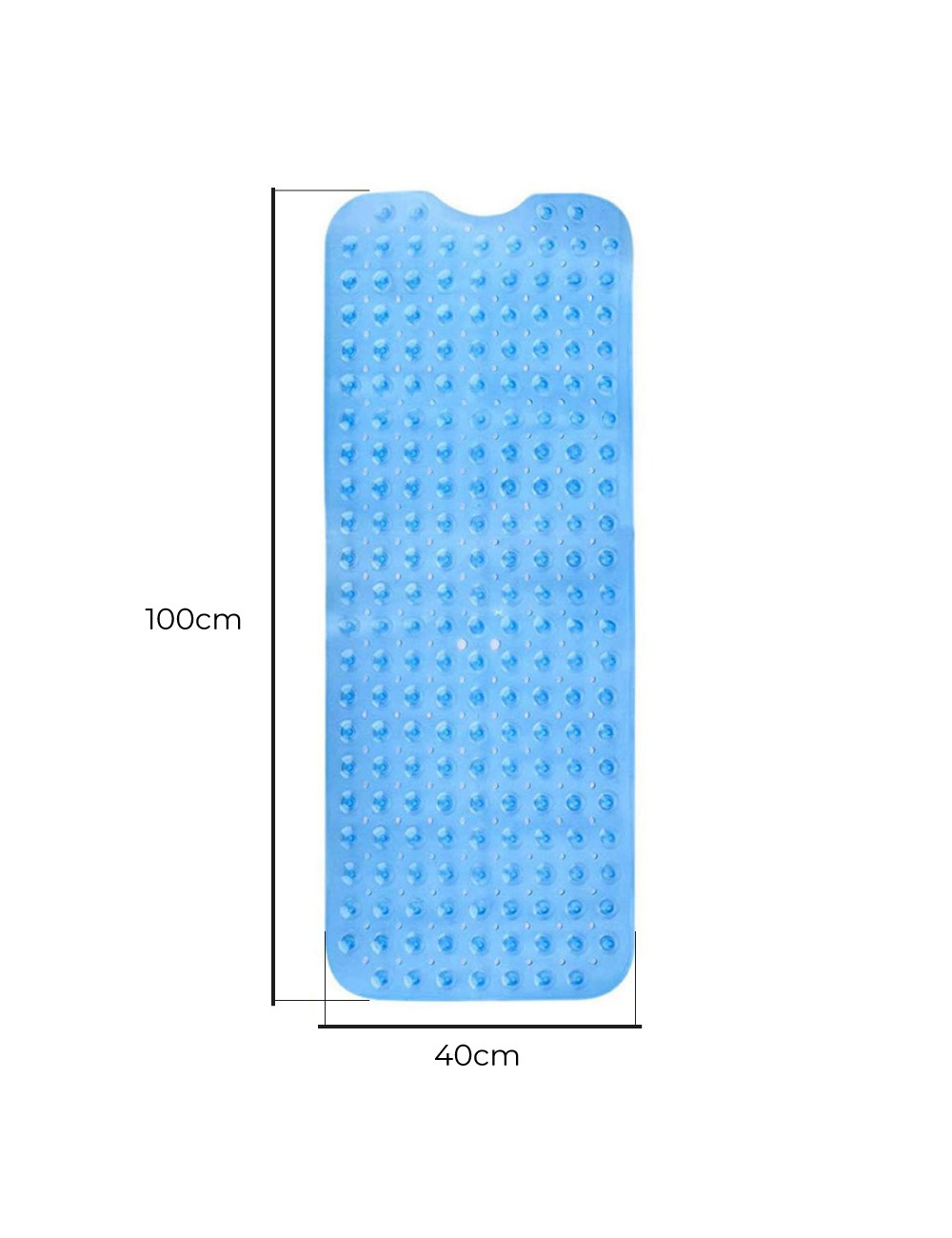 Alfombra de ducha colores surtidos 100 x 40 cm