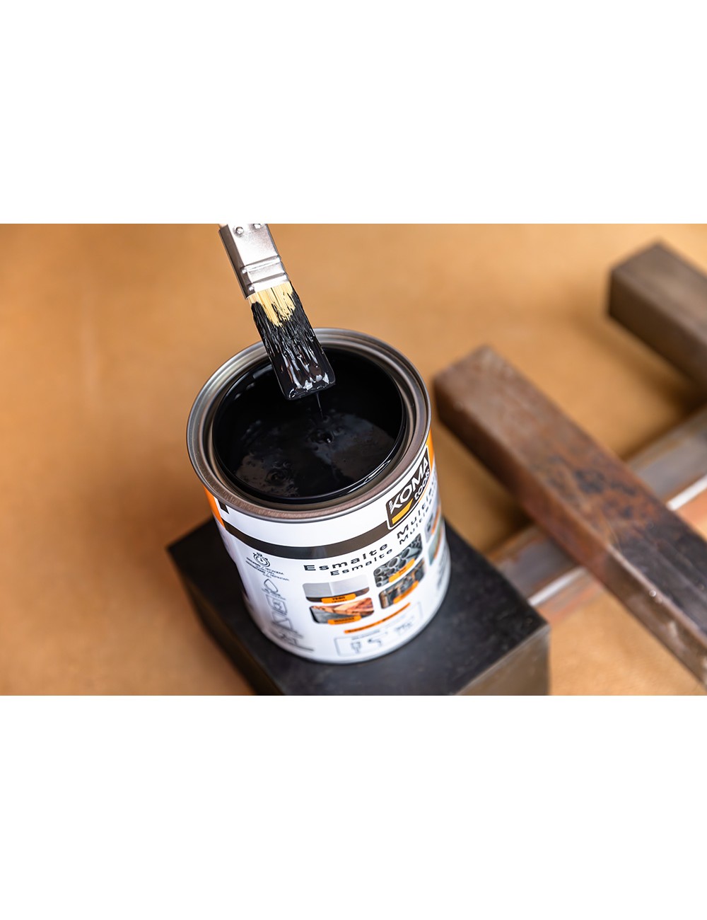 Esmalte multisuperficies negro brillo 750 ml