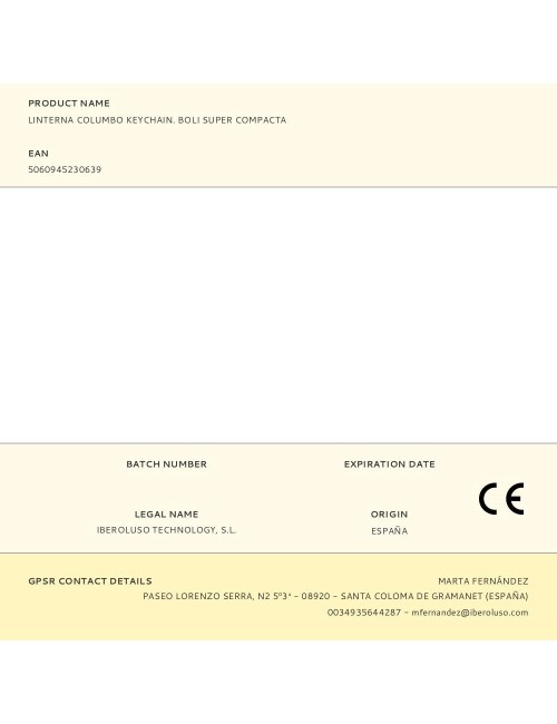 Linterna columbo keychain. boli super compacta